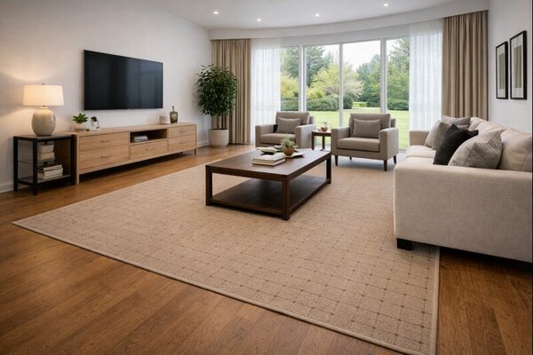 Condor Carpets, Kusový koberec Udinese béžový new čtverec, 150x150, béžová, chodba / předsíň