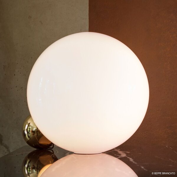 Stolní lampa FLOS, COPYCAT, stmívatelné, Bílá, Obývací pokoj, Sklo, Design