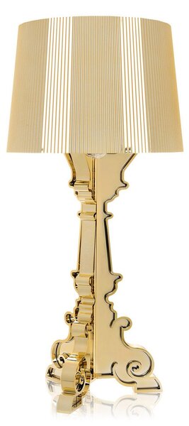 Stolní lampa Kartell, Bourgie, stmívatelné, Zlatá / mosazná, Obývací pokoj, Plast, Design