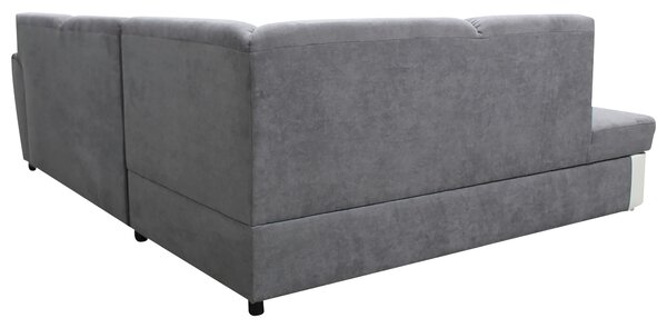 ROHOVÁ SEDAČKA, textil, šedá, bílá MID.YOU - Sedací soupravy, Online Only