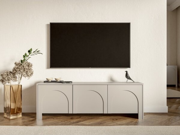 Televizní stolek NIO 150x35 cm kašmír/béžová