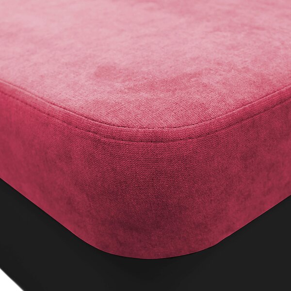 ROHOVÁ SEDAČKA, textil, červená, černá MID.YOU - Sedací soupravy, Online Only