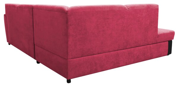 ROHOVÁ SEDAČKA, textil, červená, černá MID.YOU - Sedací soupravy, Online Only