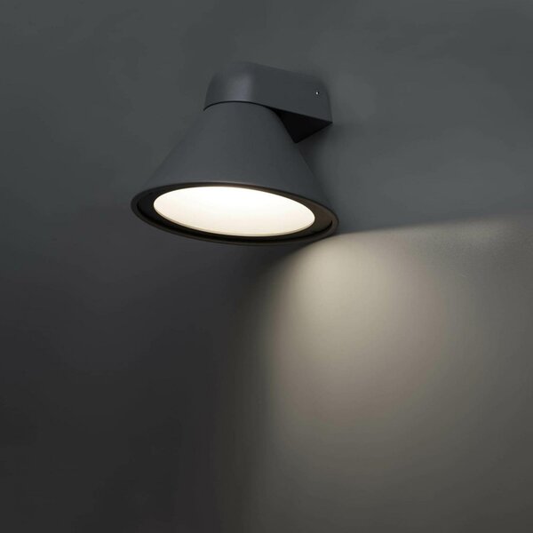 PALS nástěnná lampa, tmavě šedá - FARO