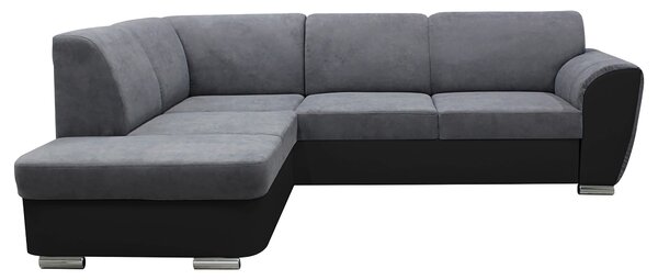 ROHOVÁ SEDAČKA, textil, šedá, černá MID.YOU - Sedací soupravy, Online Only