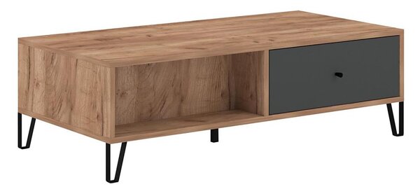 Konferenční stolek SULA 110x60 cm dub craft/černá