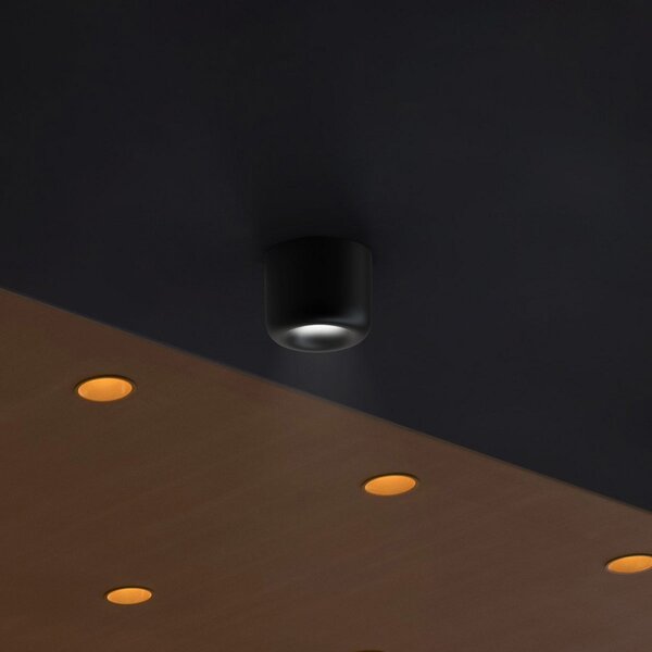 Stropní Lampa Serien Lighting, Cavity Ceiling L, stmívatelné, Černá, Obývací pokoj, Kov, Design