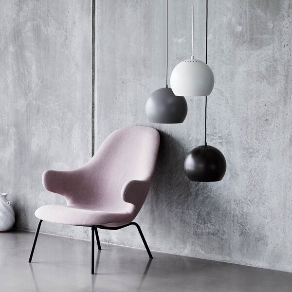 Závěsná svítidlo FRANDSEN, Ball, stmívatelné, Bílá, Obývací pokoj, Kov, Design