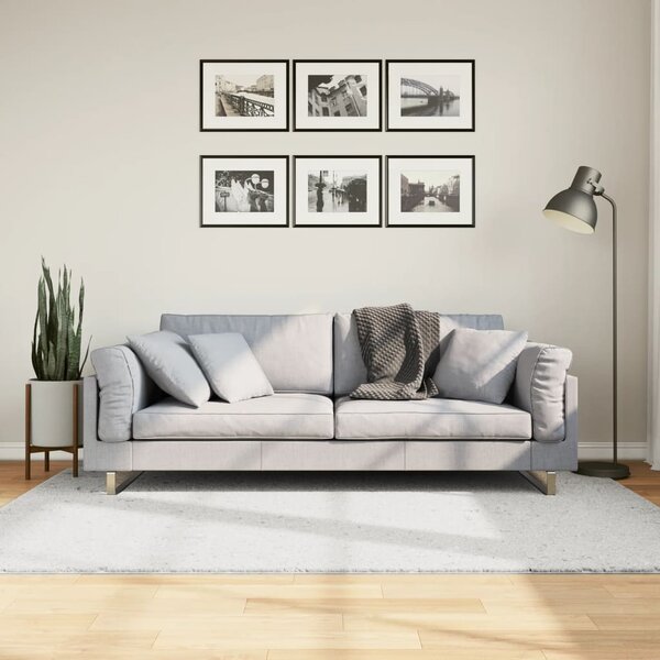 Koberec OVIEDO krátký vlas šedý 140 x 200 cm