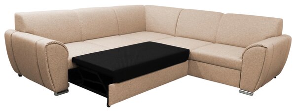 ROHOVÁ SEDAČKA, textil, béžová Livetastic - Sedací soupravy, Online Only