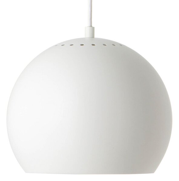 Závěsná svítidlo FRANDSEN, Ball, stmívatelné, Bílá, Obývací pokoj, Kov, Design