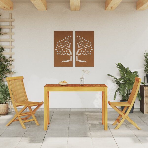 Zahradní jídelní stůl 110 x 55 x 75 cm masivní akáciové dřevo