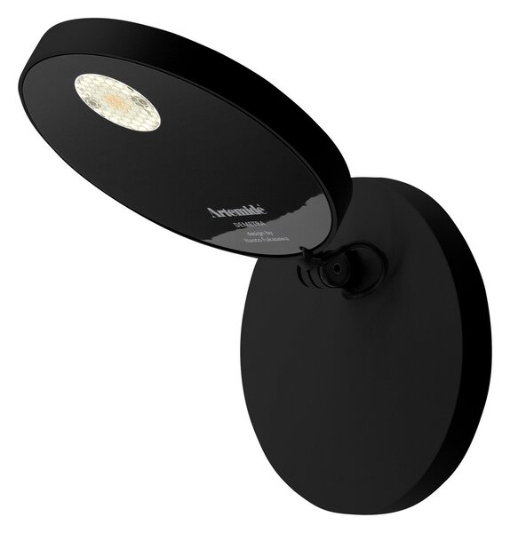 Nástěnná Svítidla Artemide, Demetra Spotlight, stmívatelné, Černá, Obývací pokoj, Kov, Design