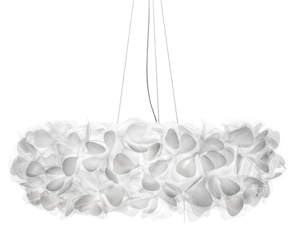 Závěsná svítidlo Slamp, Clizia Mama Non Mama, stmívatelné, Bílá, Obývací pokoj, Plast, Design