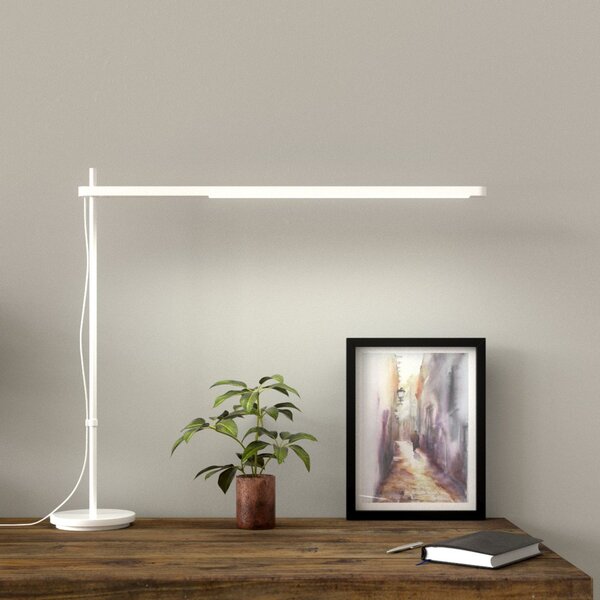 Stolní lampa Artemide, Talak Professional, stmívatelné, Bílá, Pracovna, Kov, Design