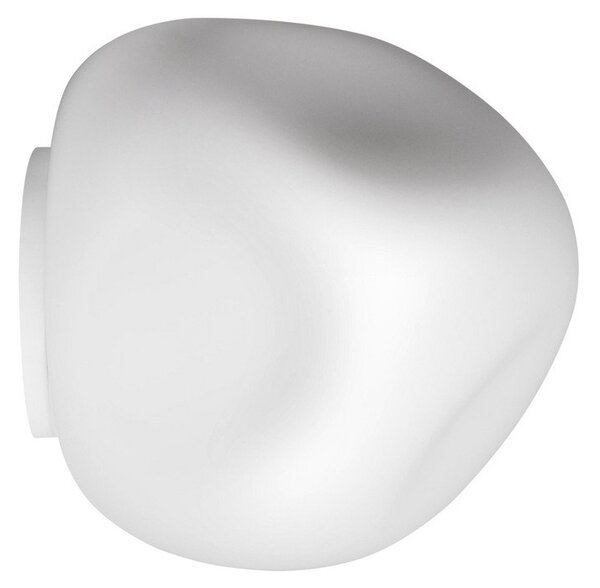Stropní Lampa Foscarini, Hoba Media, stmívatelné, Bílá, Obývací pokoj, Sklo, Design