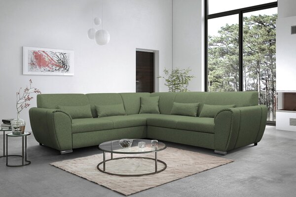 ROHOVÁ SEDAČKA, textil, zelená Livetastic - Sedací soupravy, Online Only