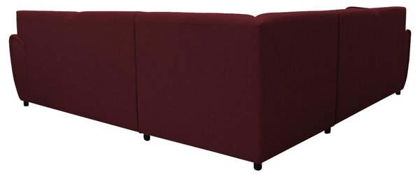 ROHOVÁ SEDAČKA, textil, tmavě červená Livetastic - Sedací soupravy, Online Only