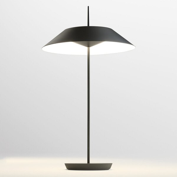 Stolní lampa Vibia, Mayfair, stmívatelné, Černá, Chodba, Kov, Design