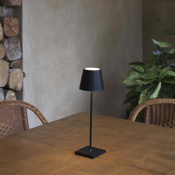 TOC 380 černá přenosná stolní lampa - FARO