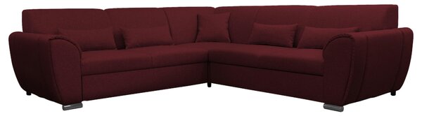 ROHOVÁ SEDAČKA, textil, tmavě červená Livetastic - Sedací soupravy, Online Only