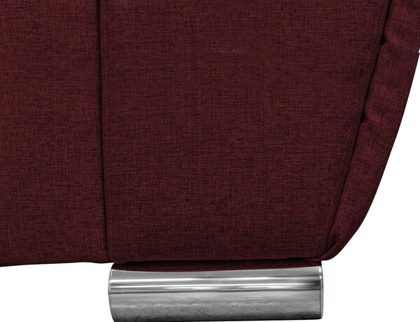 ROHOVÁ SEDAČKA, textil, tmavě červená Livetastic - Sedací soupravy, Online Only