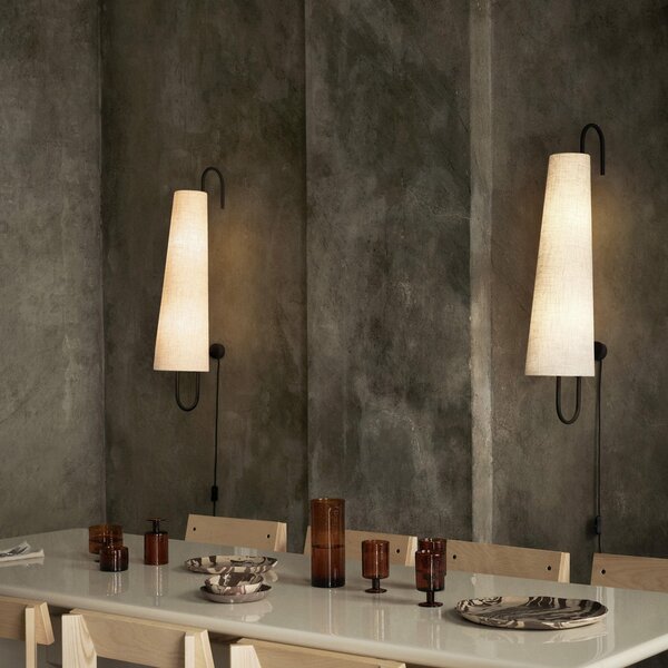 Nástěnná Svítidla ferm LIVING, Ancora, Černá, Obývací pokoj, Kov, Design
