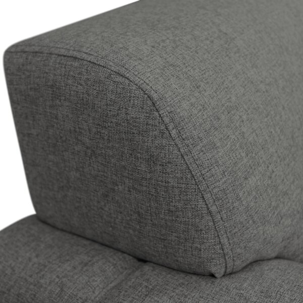 ROHOVÁ SEDAČKA, textil, šedá Livetastic - Sedací soupravy, Online Only
