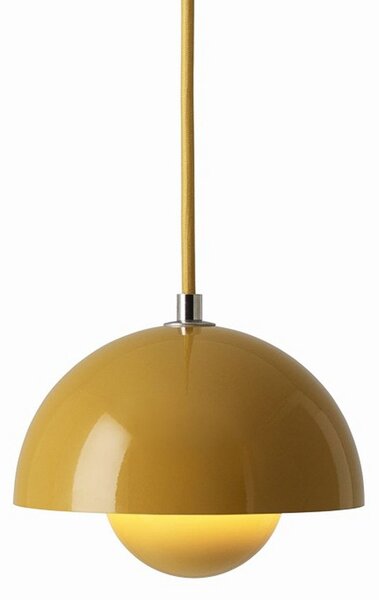Závěsná svítidlo &Tradition, Flowerpot VP10, stmívatelné, Žlutá, Obývací pokoj, Kov, Design