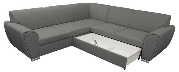 ROHOVÁ SEDAČKA, textil, šedá Livetastic - Sedací soupravy, Online Only