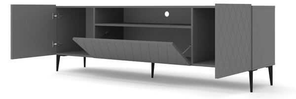 BIM TV stolek Diuna 193 cm, grafit mat + černá
