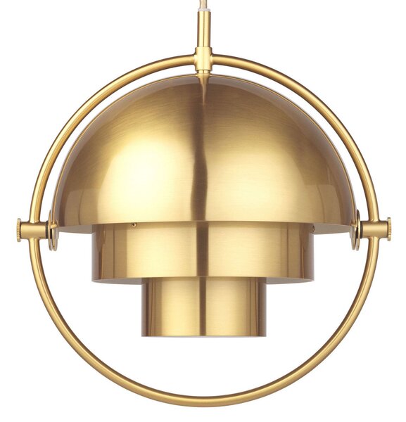 Závěsná svítidlo GUBI, Multi-Lite, stmívatelné, Zlatá / mosazná, Obývací pokoj, Kov, Design