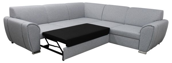 ROHOVÁ SEDAČKA, textil, světle šedá Livetastic - Sedací soupravy, Online Only