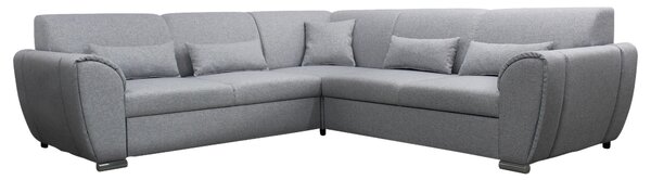 ROHOVÁ SEDAČKA, textil, světle šedá Livetastic - Sedací soupravy, Online Only