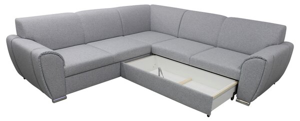 ROHOVÁ SEDAČKA, textil, světle šedá Livetastic - Sedací soupravy, Online Only