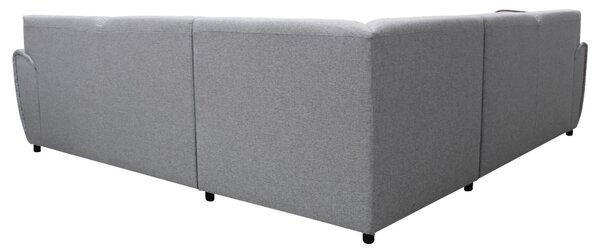 ROHOVÁ SEDAČKA, textil, černá, světle šedá Livetastic - Sedací soupravy, Online Only