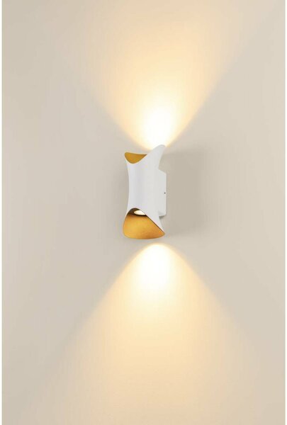 BIG WHITE SLV MODELA nástěnné svítidlo, up/down, 2700K, fáze, bílá/zlatá 1007806