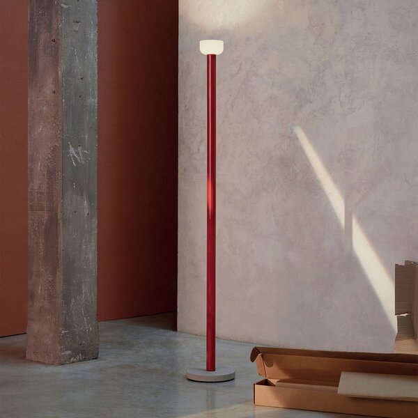 Stojací Lampa FLOS, Bellhop, stmívatelné, Červená, Obývací pokoj, Kov, Design