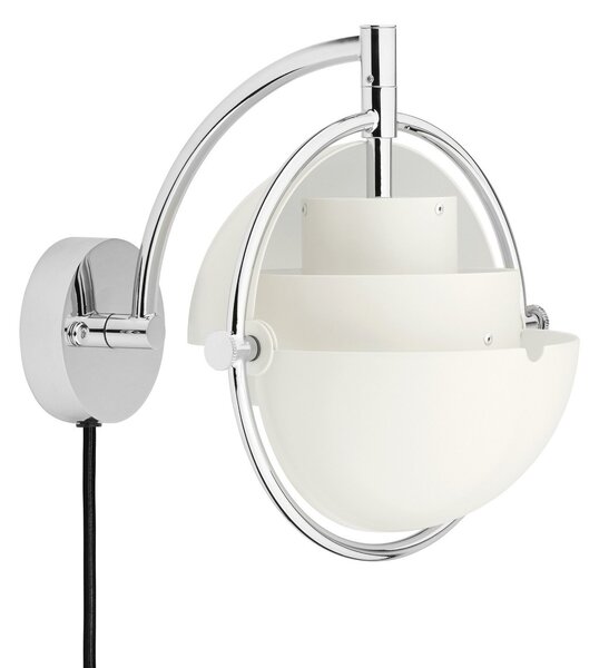 Nástěnná Svítidla GUBI, Multi-Lite, stmívatelné, Bílá, Obývací pokoj, Mosaz, Design