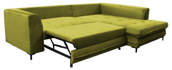 ROHOVÁ ROZKLÁDACÍ POHOVKA, textil, světle zelená Livetastic - Online Only sedačky, Online Only