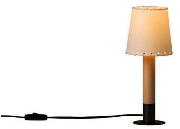 Stolní lampa Santa & Cole, stmívatelné, Béžová, Obývací pokoj, Dřevo