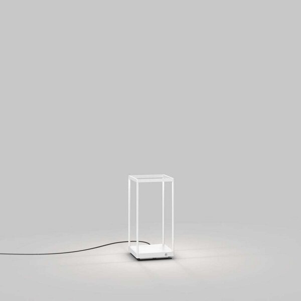 Stolní lampa Serien Lighting, stmívatelné, Bílá, Obývací pokoj, Hliník