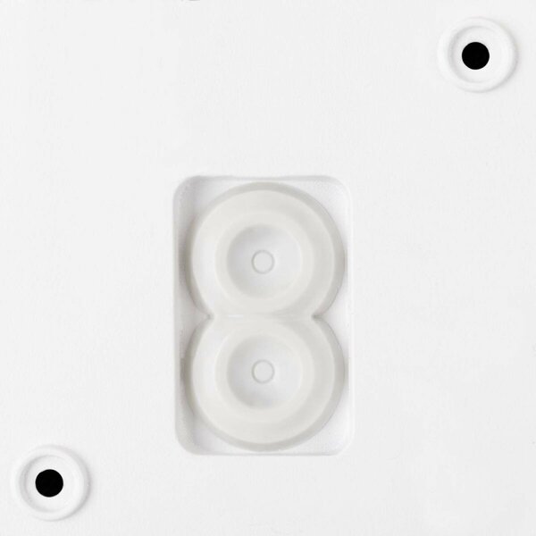 BIG WHITE SLV Q-RING nástěnné svítidlo, senzor, 3000 K, IP54, bílá 1007917