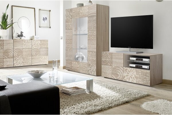 Televizní stolek ARIA 122x43 cm dub sonoma