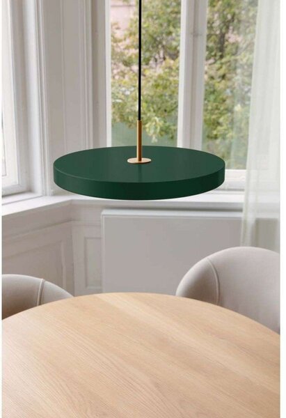 Asteria Plus Závěsné Svítidlo Medium Forest Green/Brass