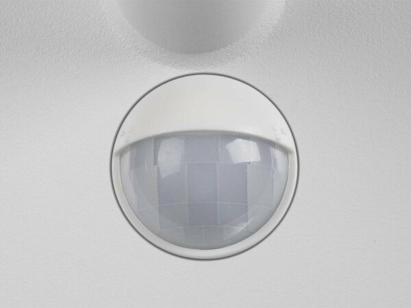 BIG WHITE SLV Q-RING nástěnné svítidlo, senzor, 3000 K, IP54, bílá 1007917