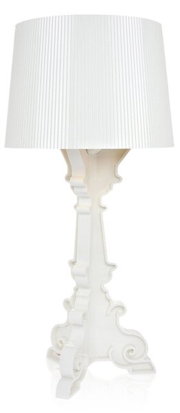 Stolní lampa Kartell, Bourgie, stmívatelné, Bílá, Obývací pokoj, Plast, Design