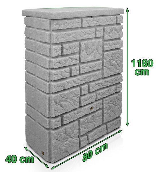 PROSPERPLAST Sud MAURANO antracit granit 300l