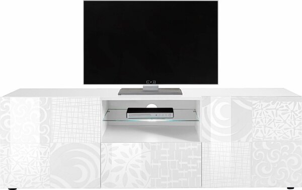Televizní stolek ARIA 181x43 cm bílá