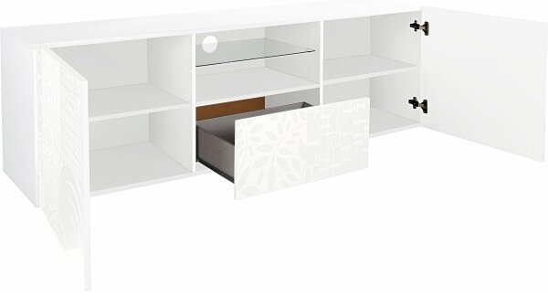 Televizní stolek ARIA 181x43 cm bílá